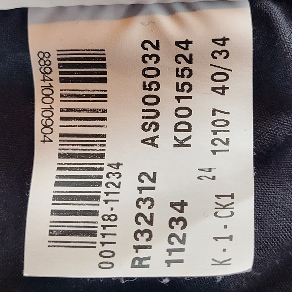 34 Heritage Courage Straight Leg Mid Rise Denim Jeans in Fudge Twill size 40/34 - Picture 9 of 9